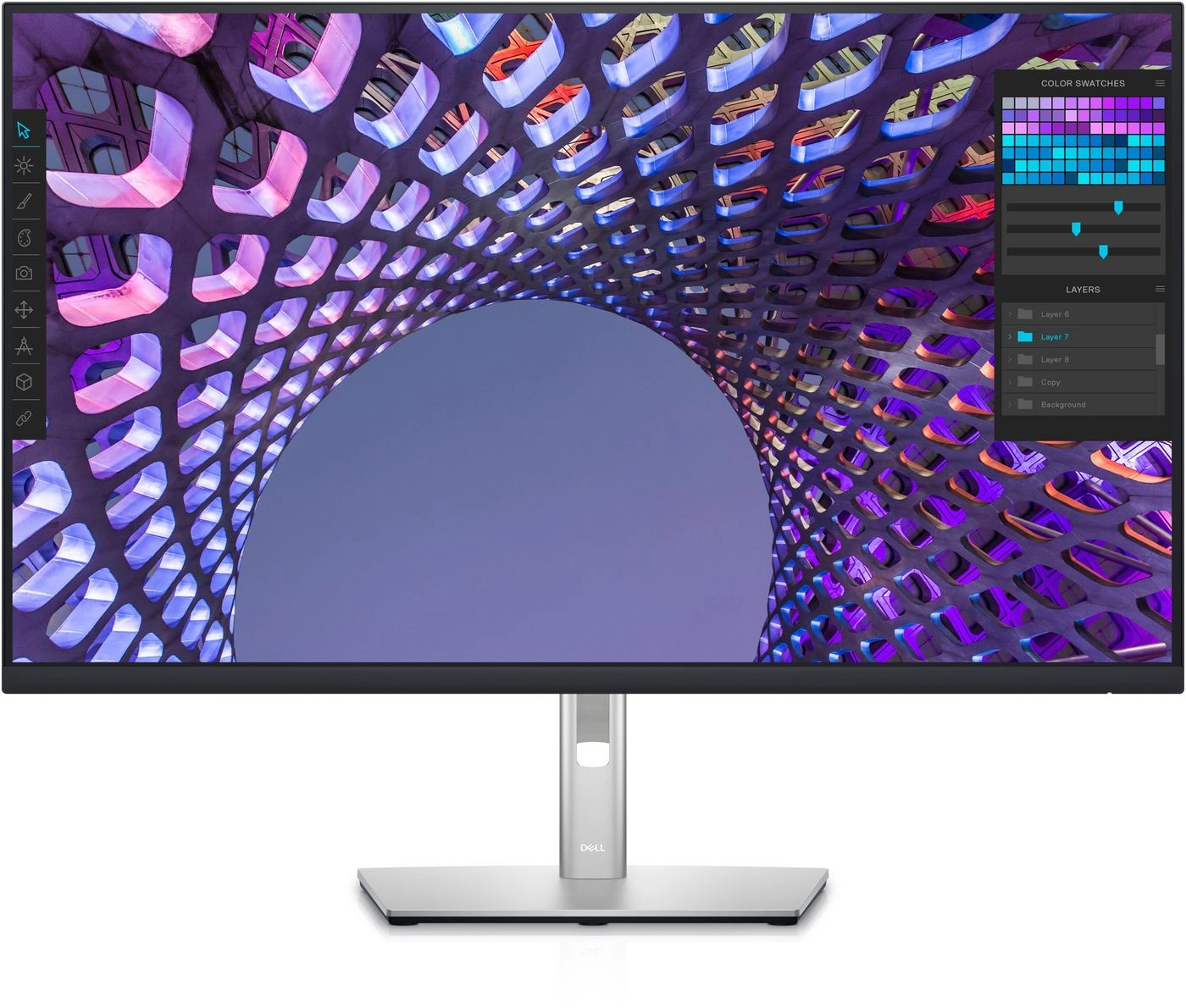 DELL P Series P3223QE monitori 80 cm (31.5") 3840 x 2160 pikseļi 4K Ultra HD LCD Melns