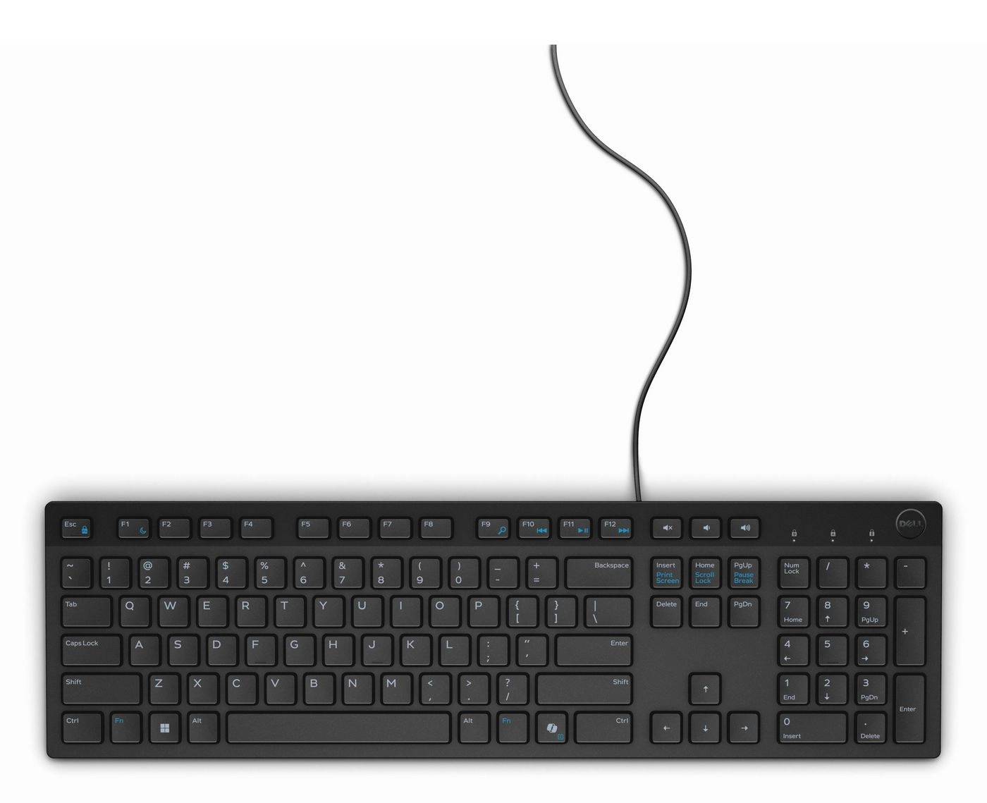 DELL KB216 tastatūra Universāls USB QWERTY Spāņu Melns