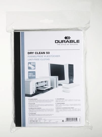Durable Dry Clean dust-free wipes for