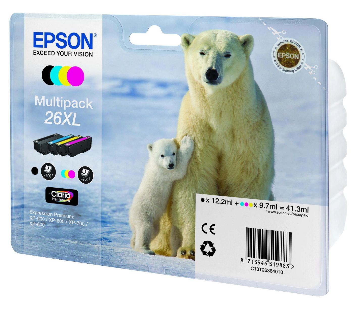 Epson Polar bear 26XL Claria Premium