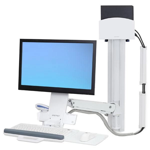 Ergotron Sit-Stand Combo System Mit CPU-Halter
