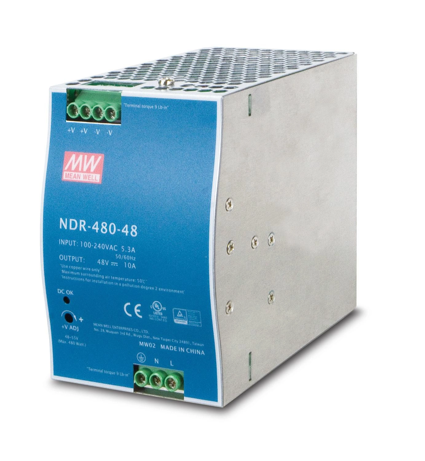 Ernitec ELECTRA-PWR-480-48 barošanas avotu vienība 480 W Zils