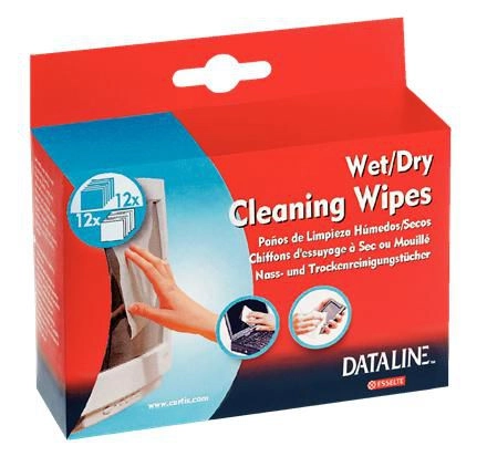 Esselte Cleaning Wipes – Wet/Dry for