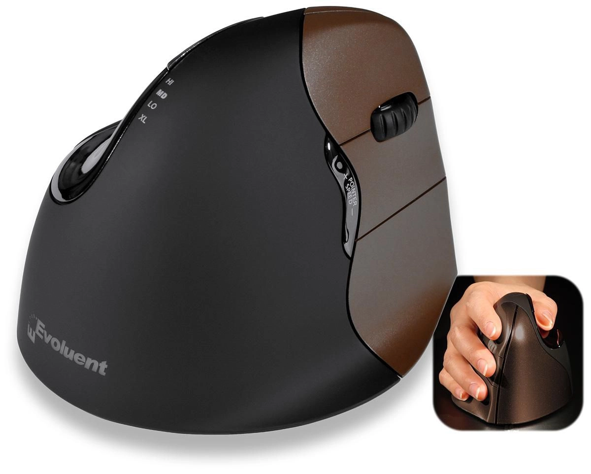 Evoluent VerticalMouse 4 Small Optical Wireless