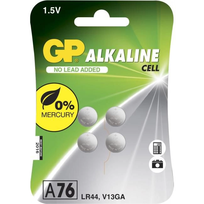 GP Cell Battery LR44 4 pcs