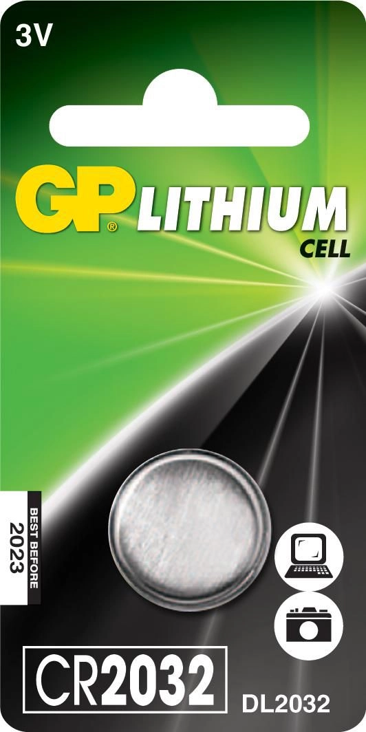 BATTERY LITHIUM CR2032 3V 2184 GPPBL232U002