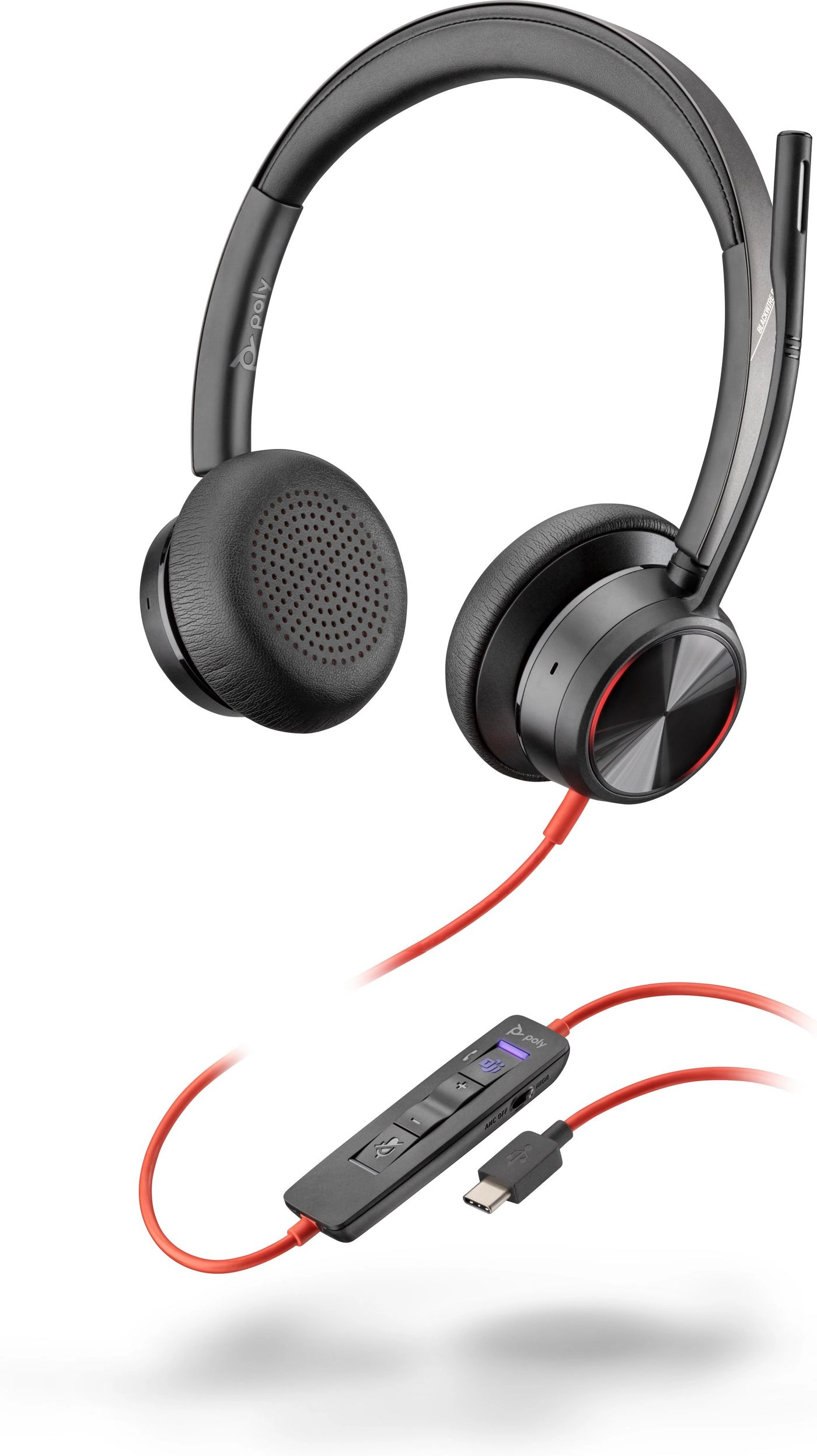HP Poly Poly Blackwire 8225 Microsoft Teams sertificēts USB-C galvas tālrunis