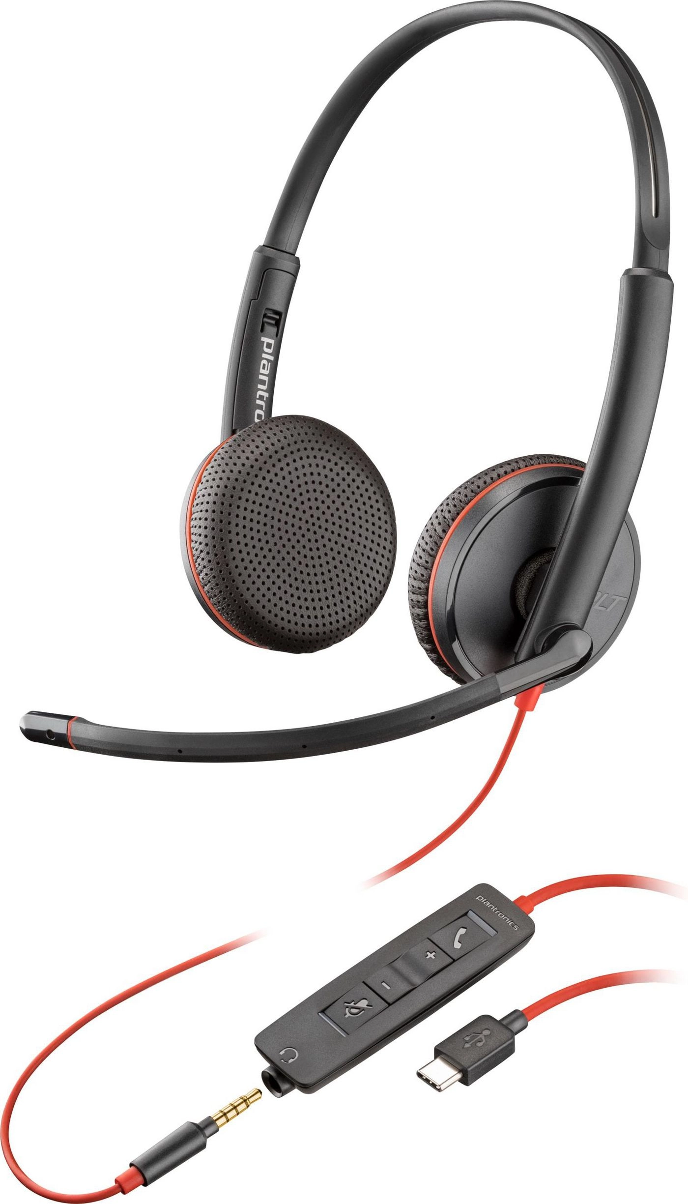 HP Poly Poly Blackwire C3225 stereo USB-C galvas tālrunis