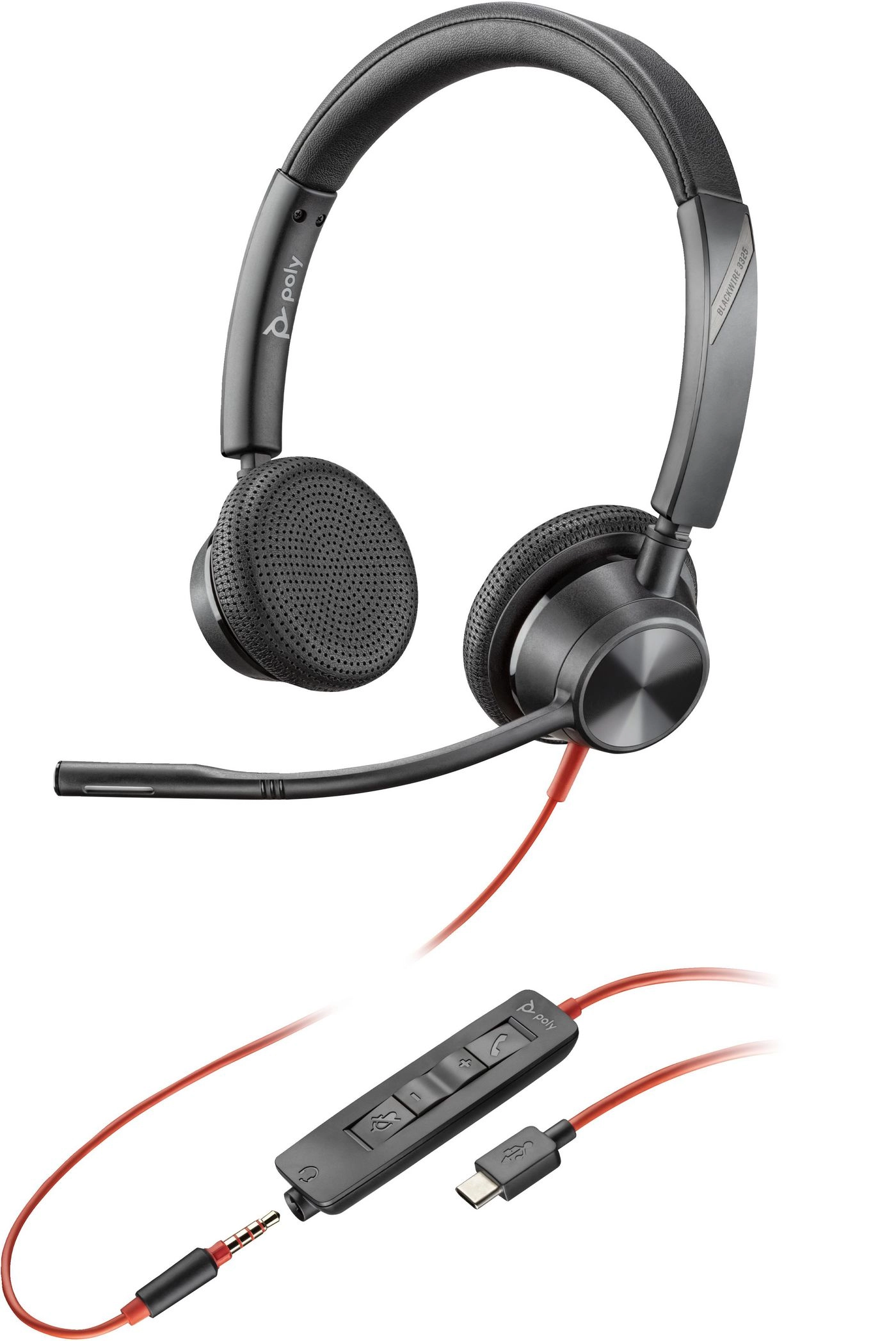 HP Poly Blackwire 3325 Stereo USB-C