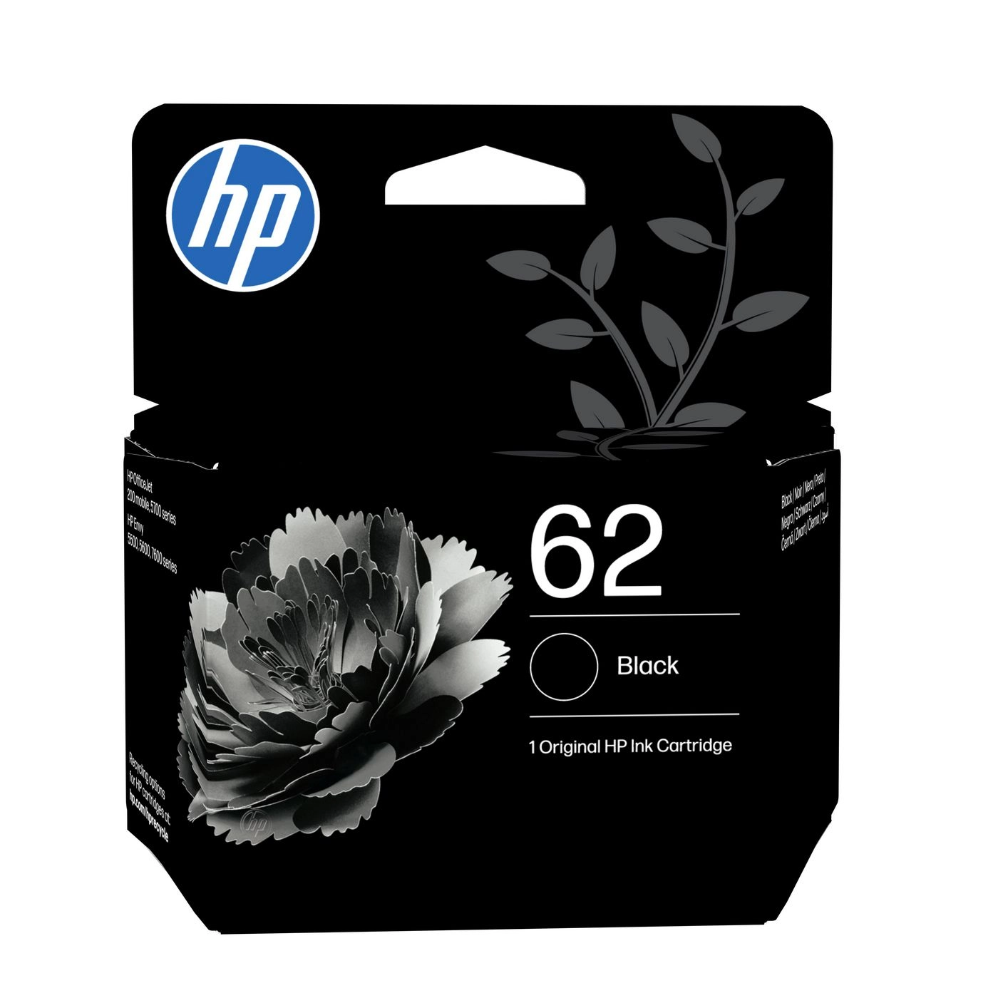 HP 62 Schwarz Tintenpatrone 888793376713 C2P04AE