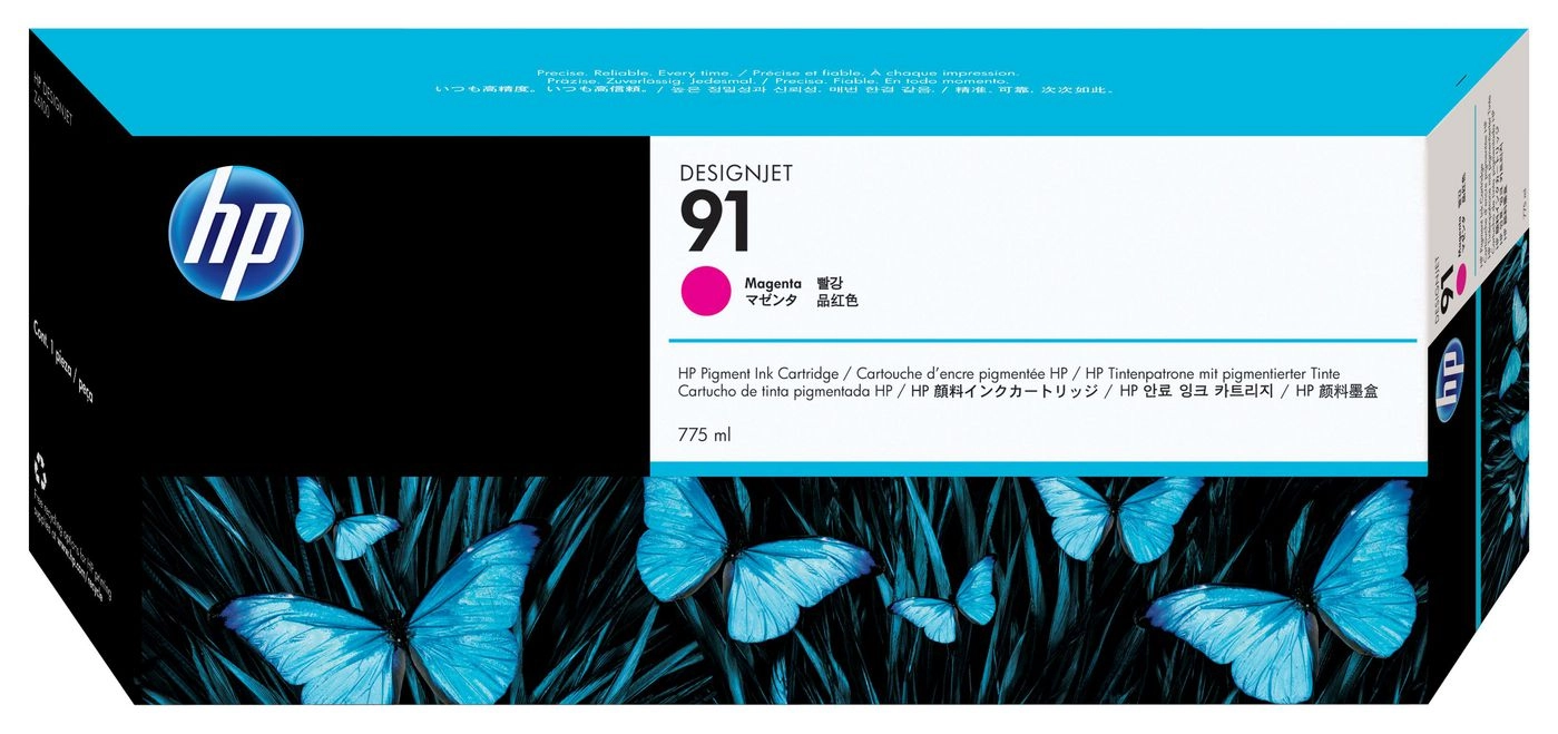 HP 91 775-ml Magenta DesignJet Pigment