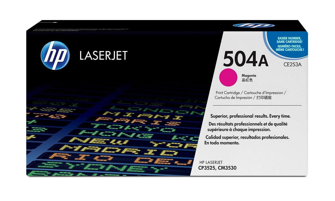 HP 504A Magenta LaserJet Tonerpatrone CE253A