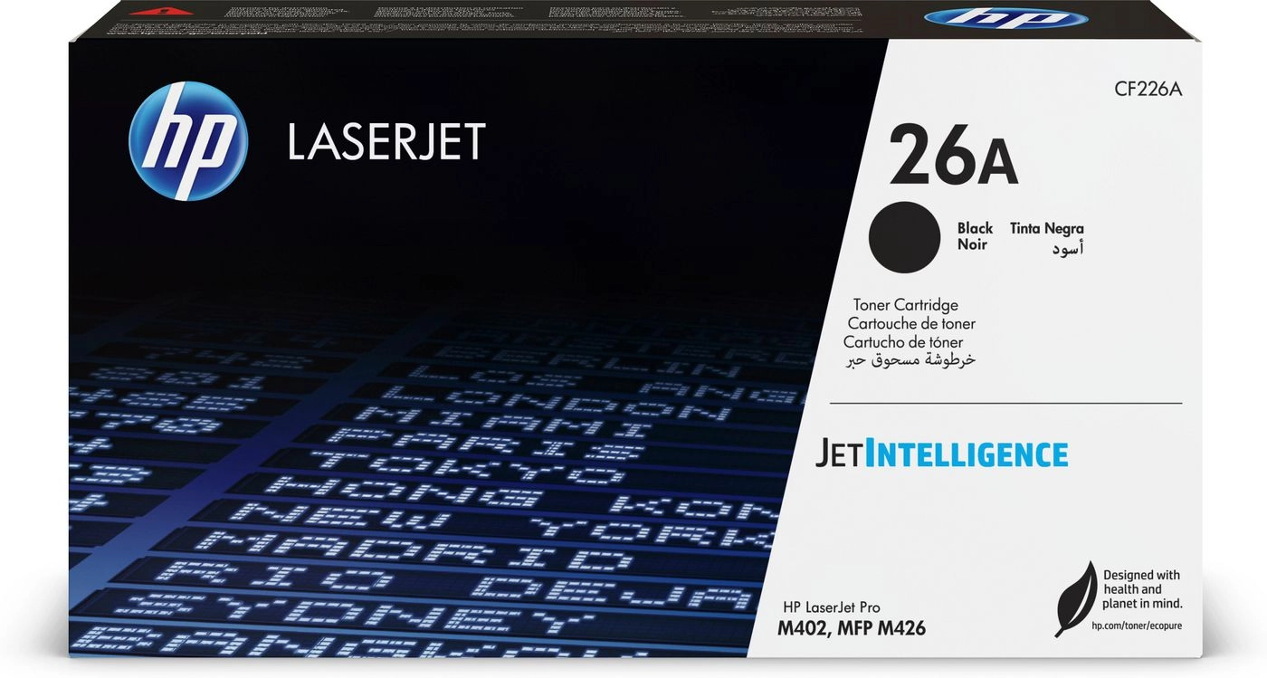 HP 26A Schwarz LaserJet Tonerpatrone 2433616