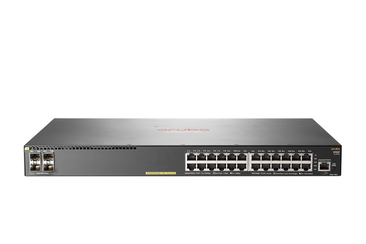 Aruba 2930F PoE+Switch(24x1G JL261A-RFB 5715328079137