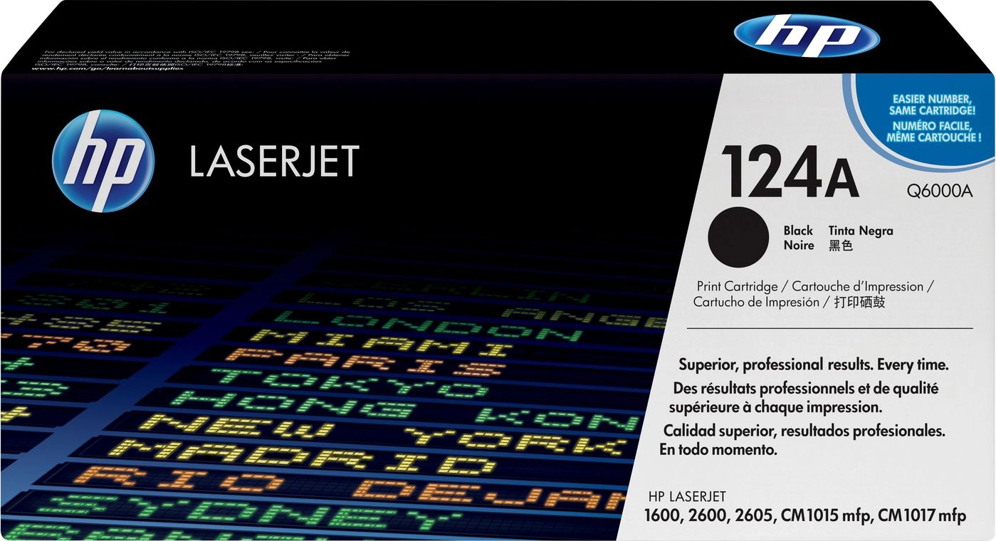 HP 124A Black Original LaserJet Toner