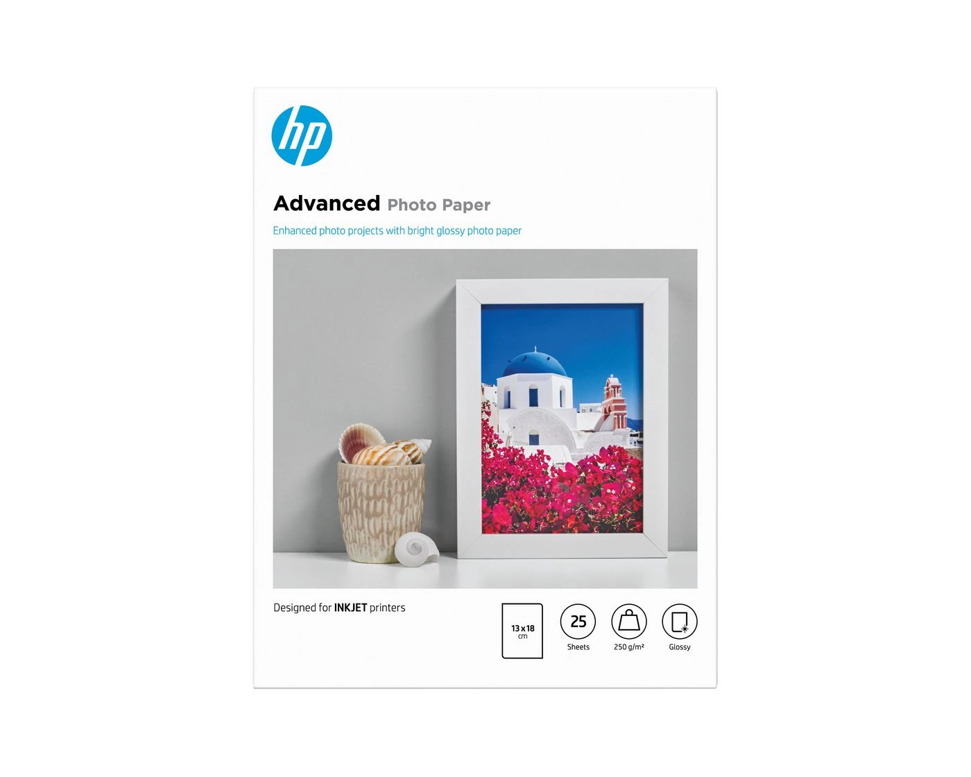 Photo paper HP 13x18cm 25 pieces