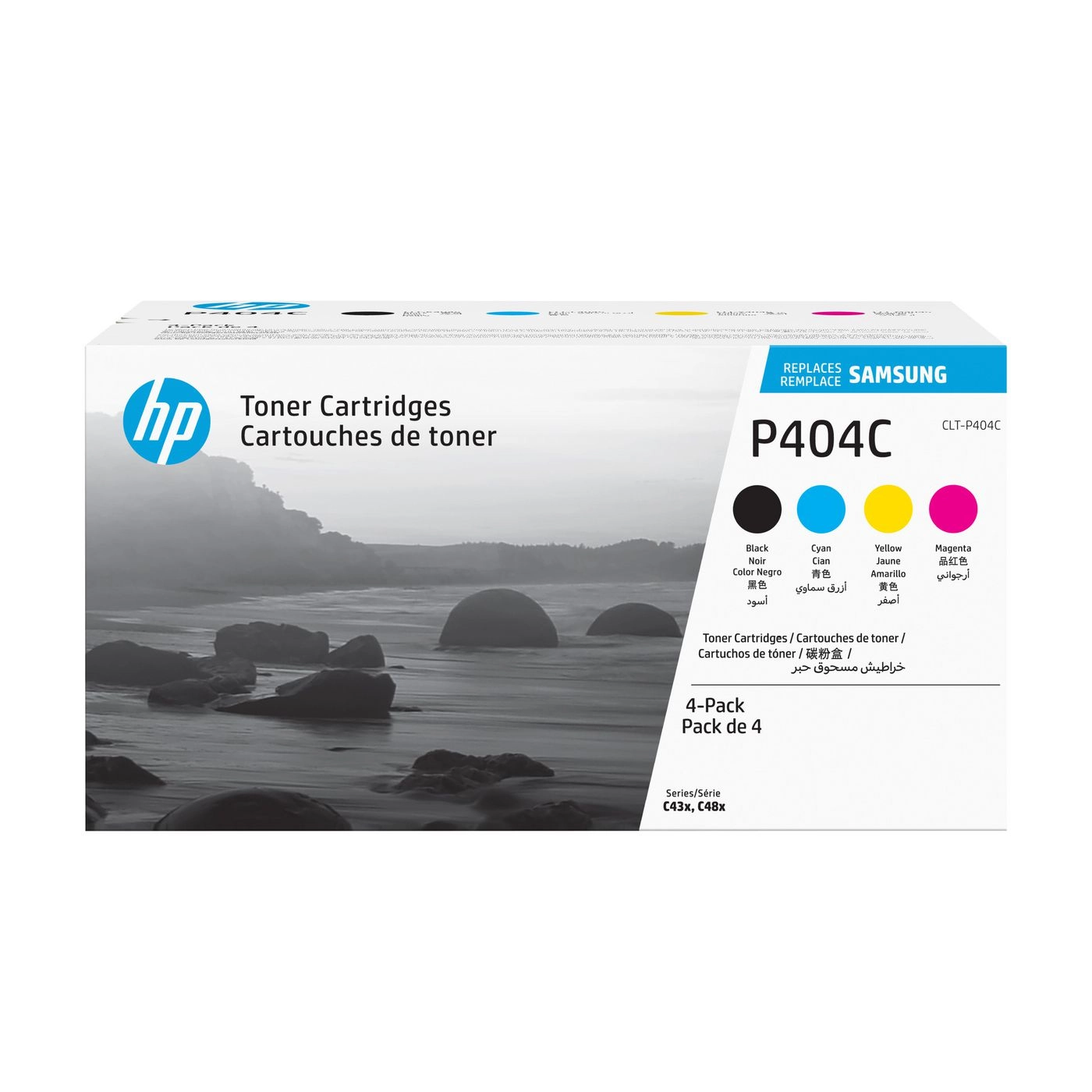 HP replaces Samsung CLT-P404C 4-pack black