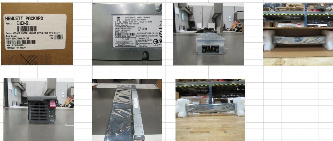 HP 733830-001 barošanas avotu vienība 2650 W Melns, Pelēks