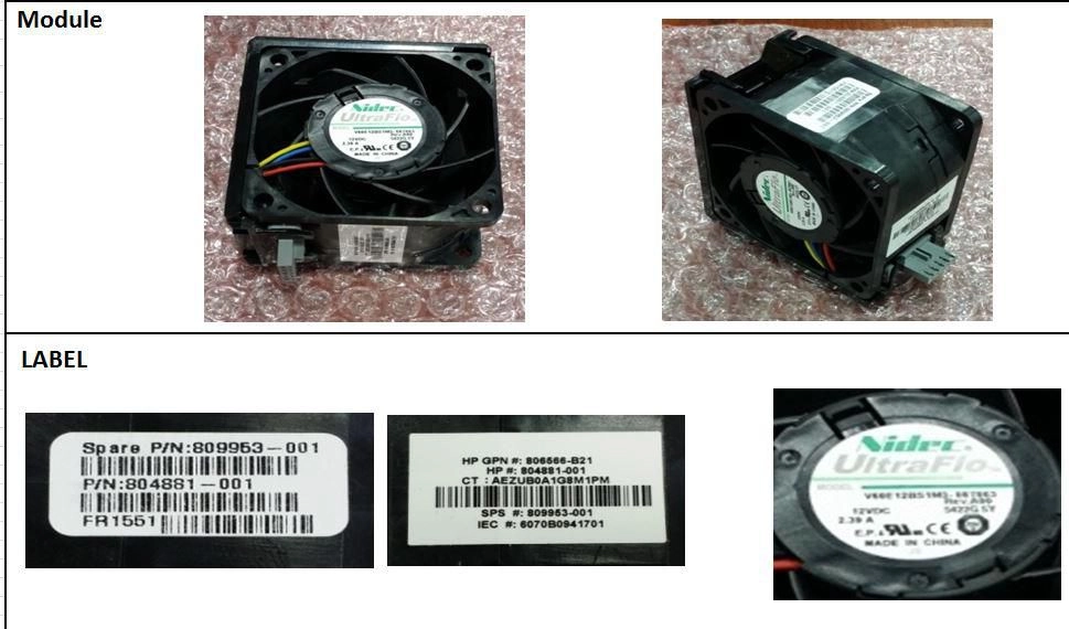 Fan module assembly 809953-001-RFB 5706998860422