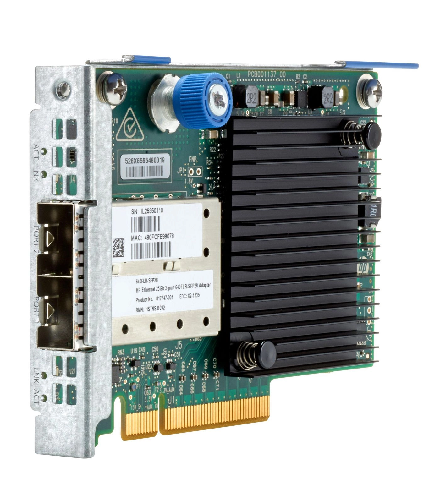 Eth 10/25Gb 2P 640FLR-SFP28 817749-B21-RFB 5706998860477