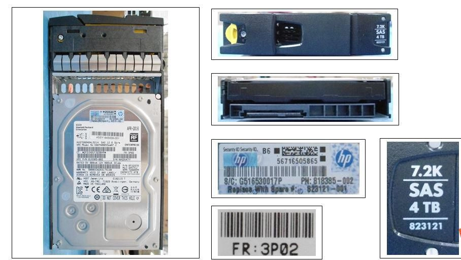 DRV 4TB HDD6GSAS7.2K LFF 823121-001-RFB