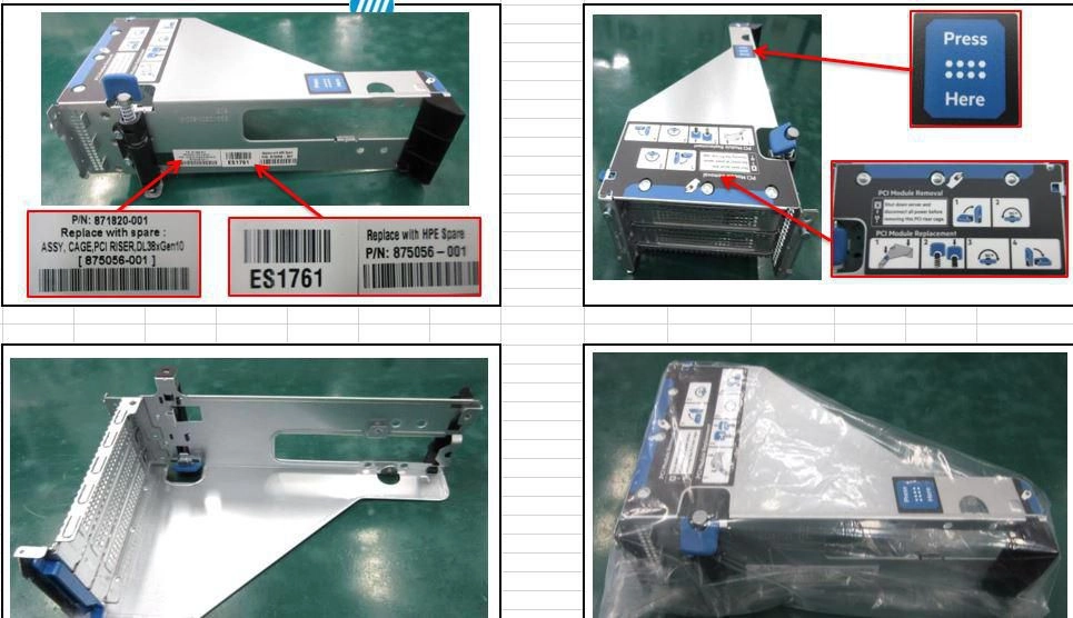 PCI riser cage 875056-001-RFB 5706998860941