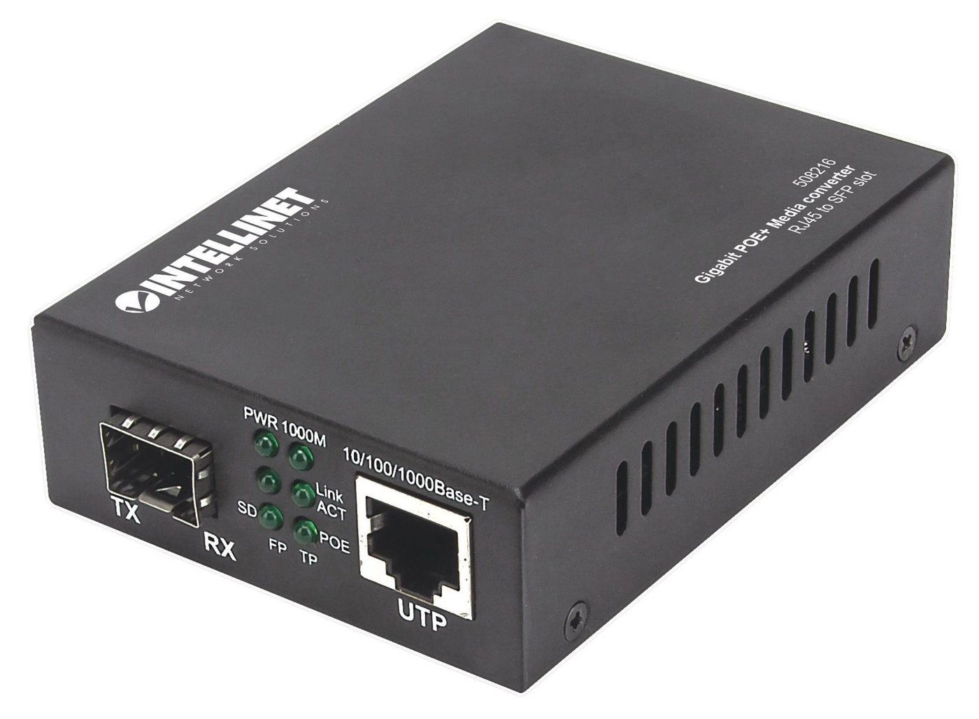 Intellinet Gigabit PoE+ Media Converter  1