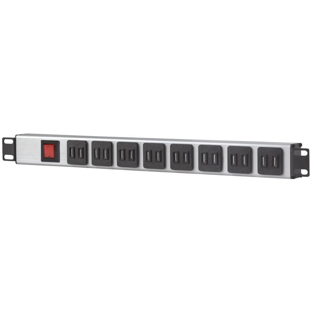 Intellinet 19" Rackmount 16-Port USB-A Power