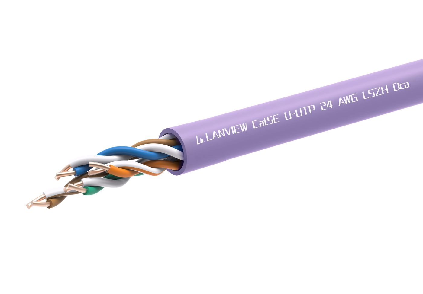 Lanview LVN122152 networking cable Purple 305