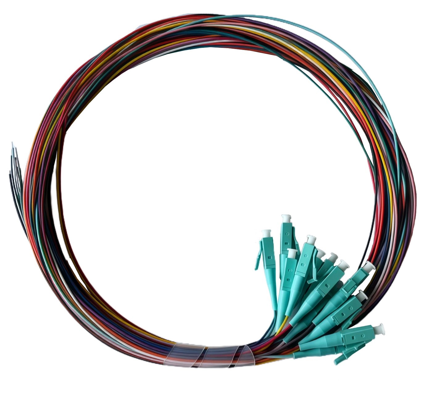Lanview Pigtail LC/UPC 50/125 OM3  LVO-PIG-LCUPC-12CORE-OM3-2M