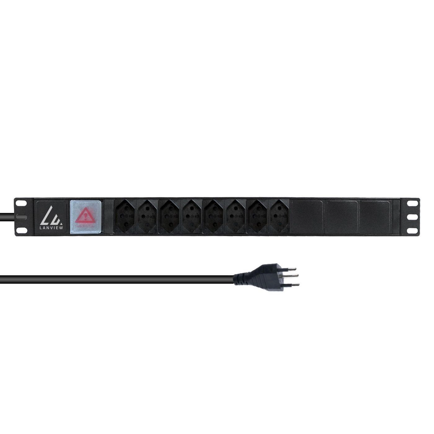 Lanview 19`` rack mount power strip