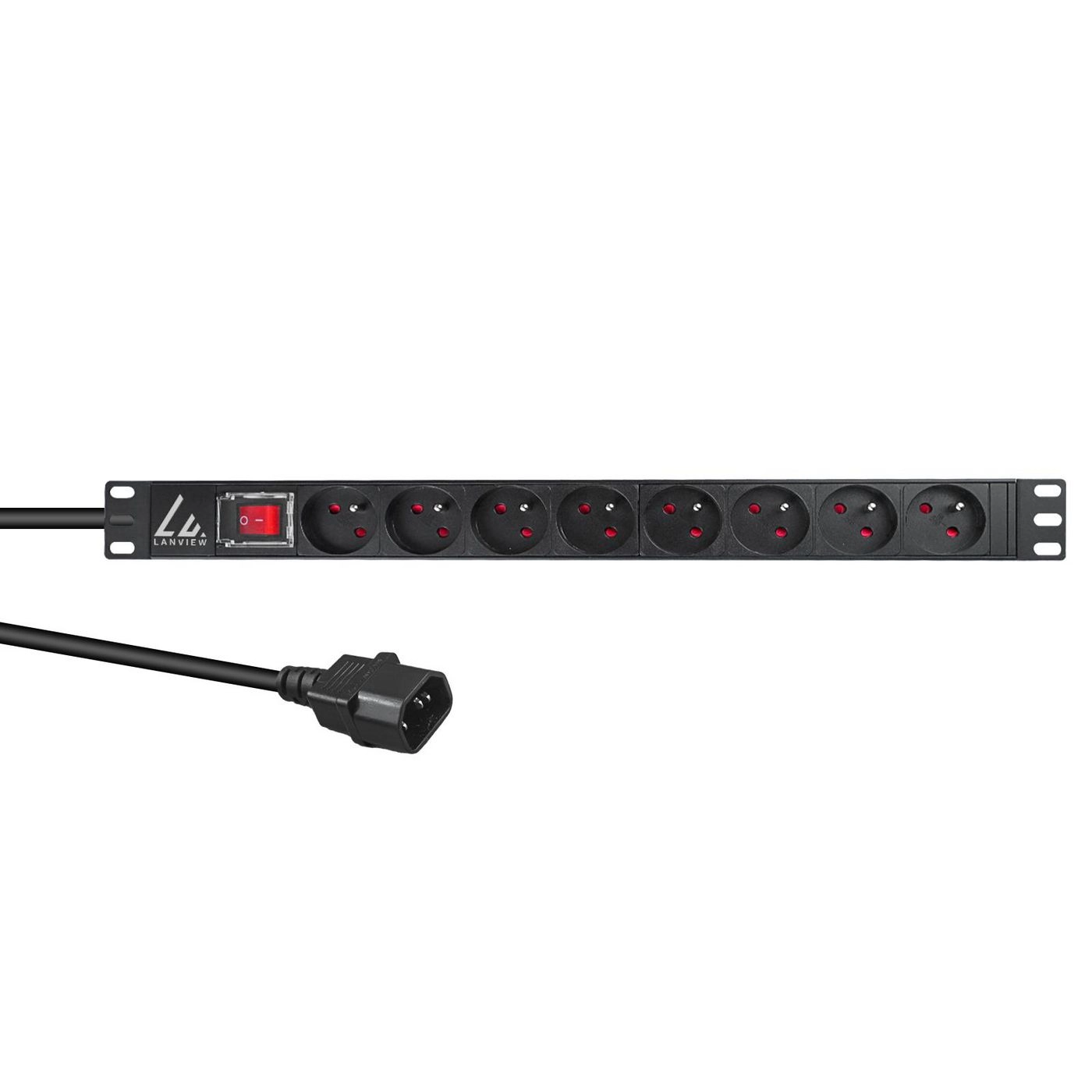 Lanview LVR-2MSCH-SW-C13-8 power distribution unit (PDU)