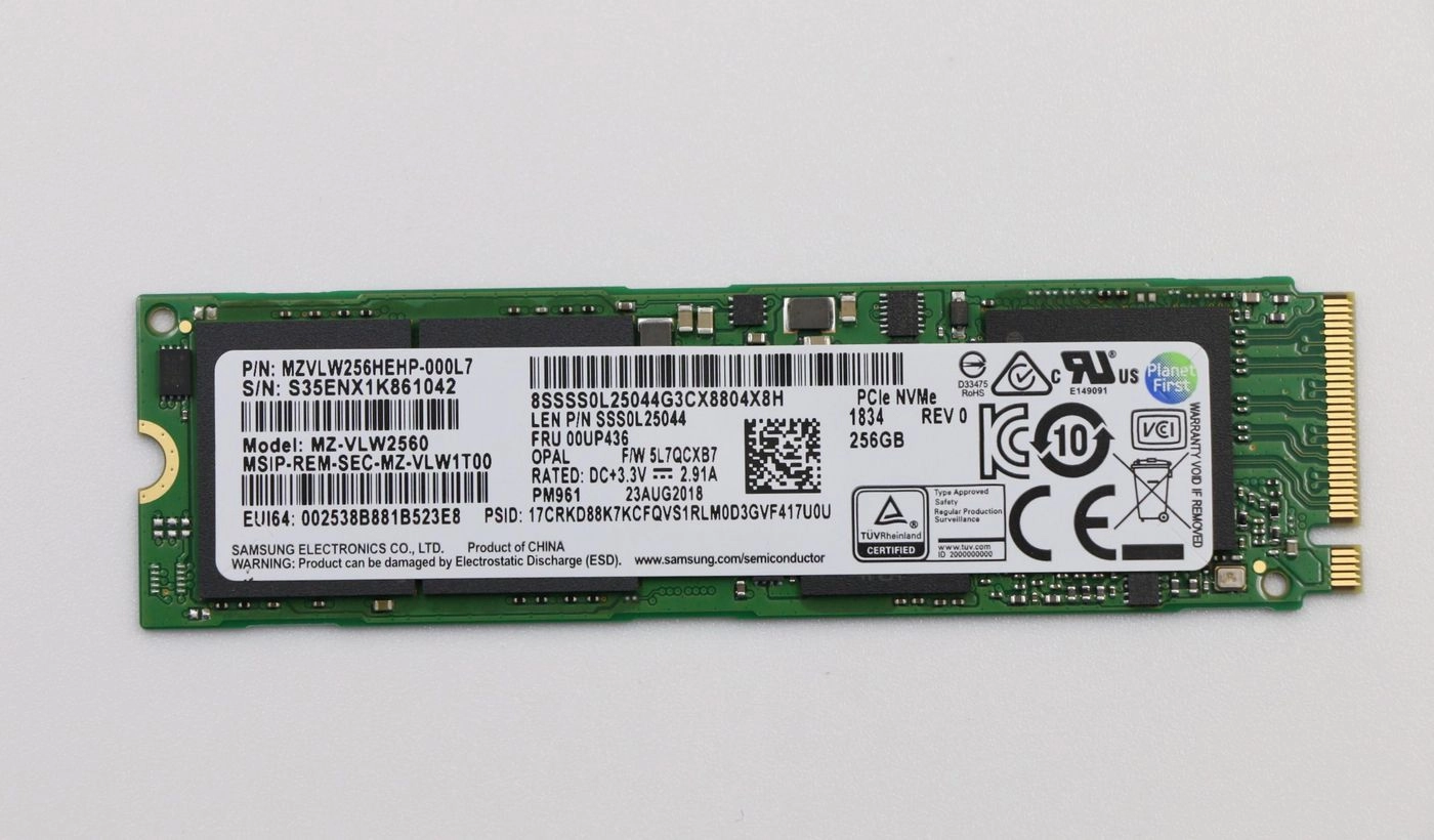 Memory SSD 256GB M.2 PCIe3x4