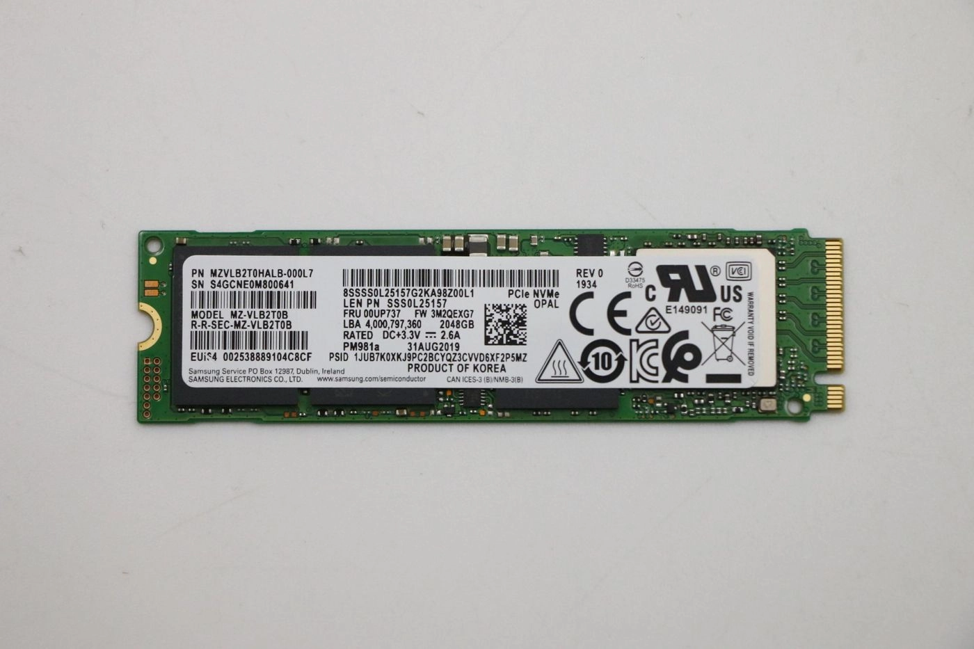 SSD M.2 2280 PCIe NVMe 2TB
