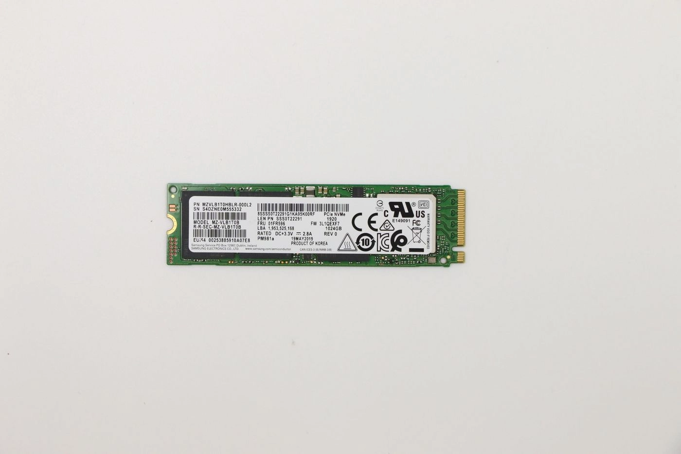 1TB M.2 PCIe NVMe SSD,