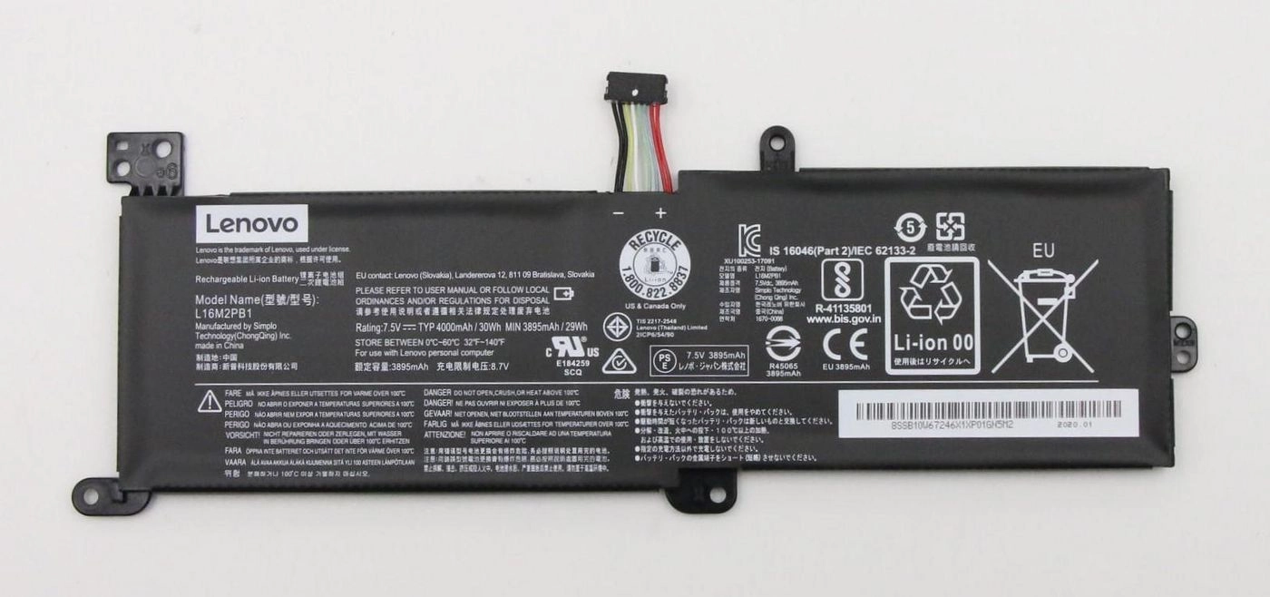 SP/A L16M2PB1 7.5V30Wh2cell 5B10W67163-RFB 5715328075689