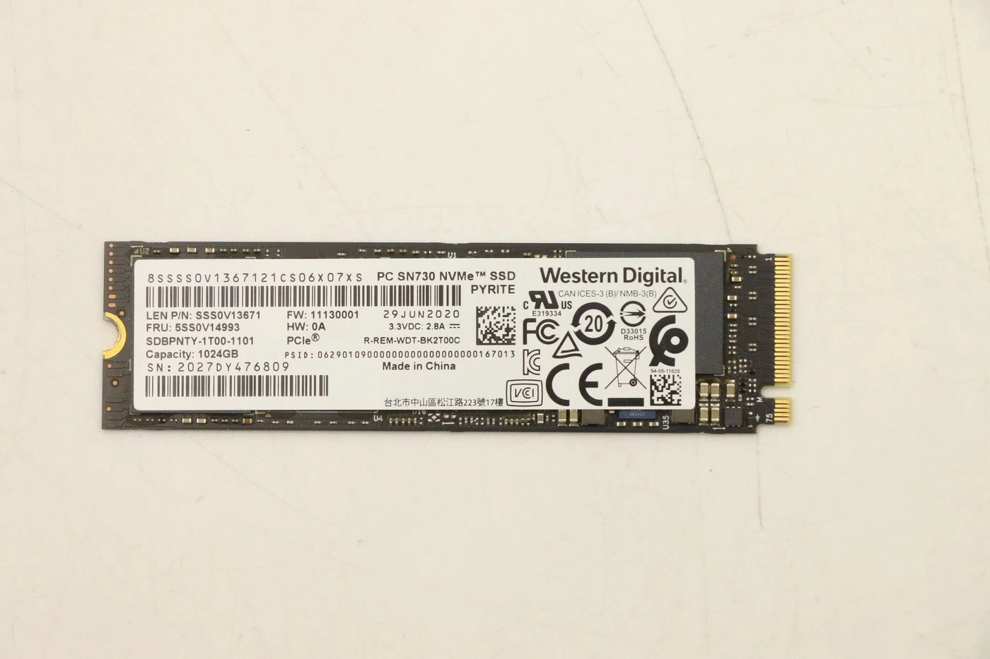 1TB M.2 PCIe NVMe Solid State