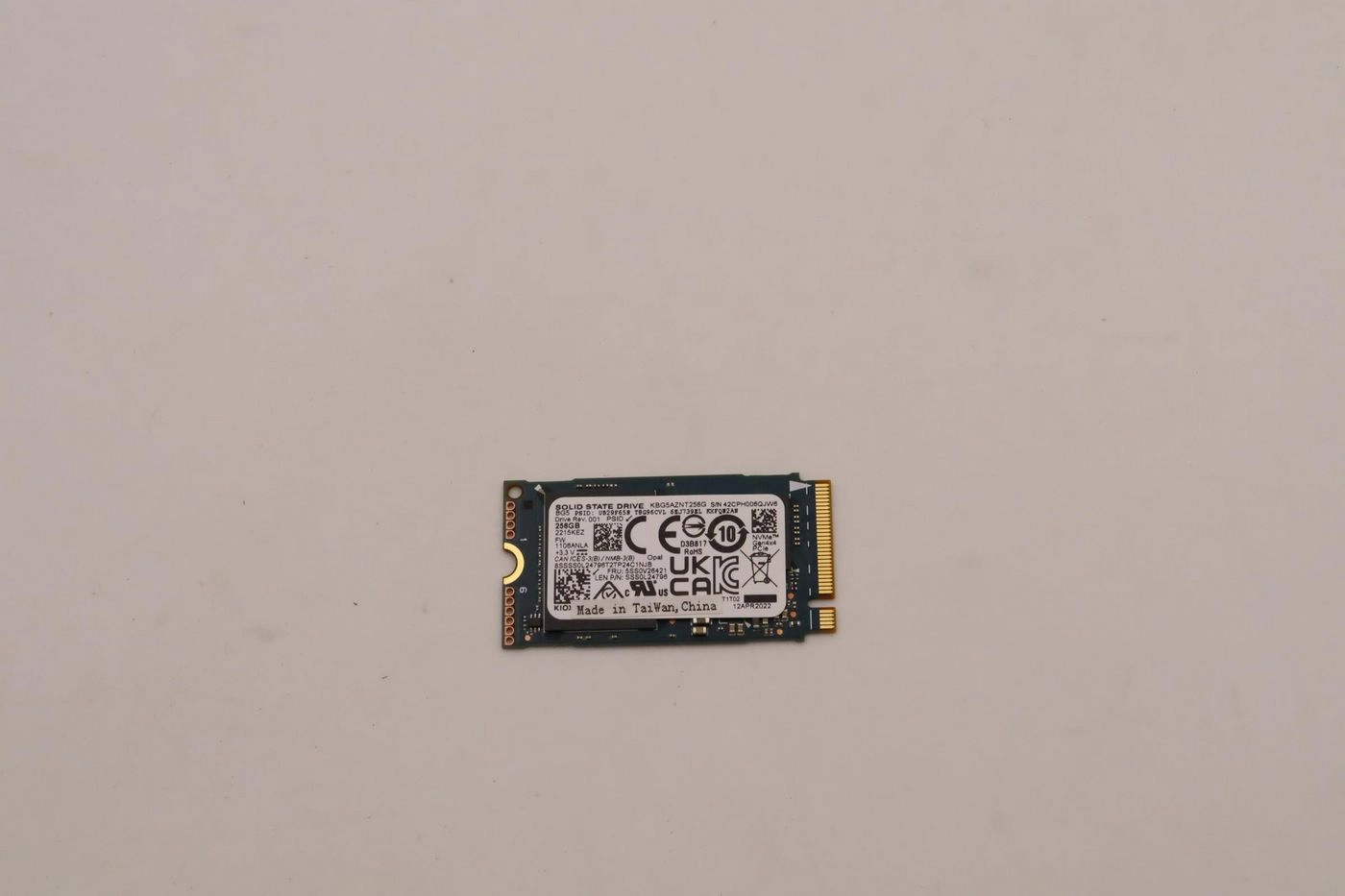 256GB M.2 2242 NVMe SSD