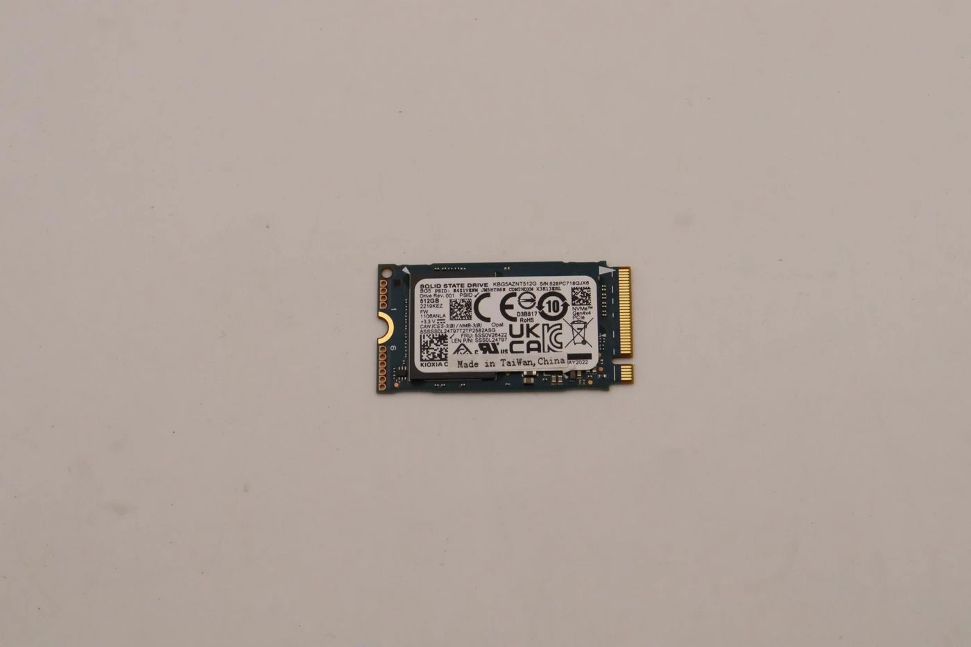 Lenovo laptop memory 512GB M.2