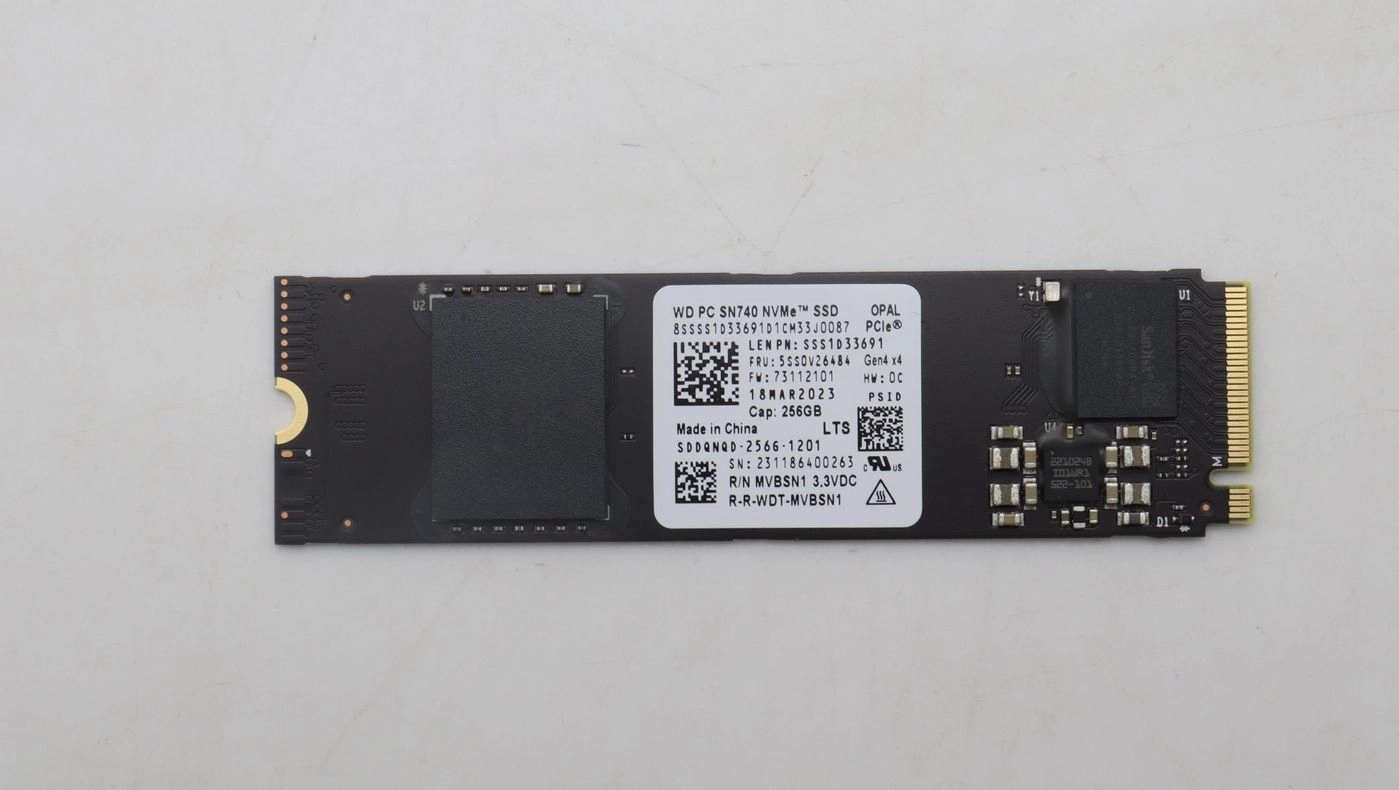256 GB M.2 NVMe SSD ar PCIe