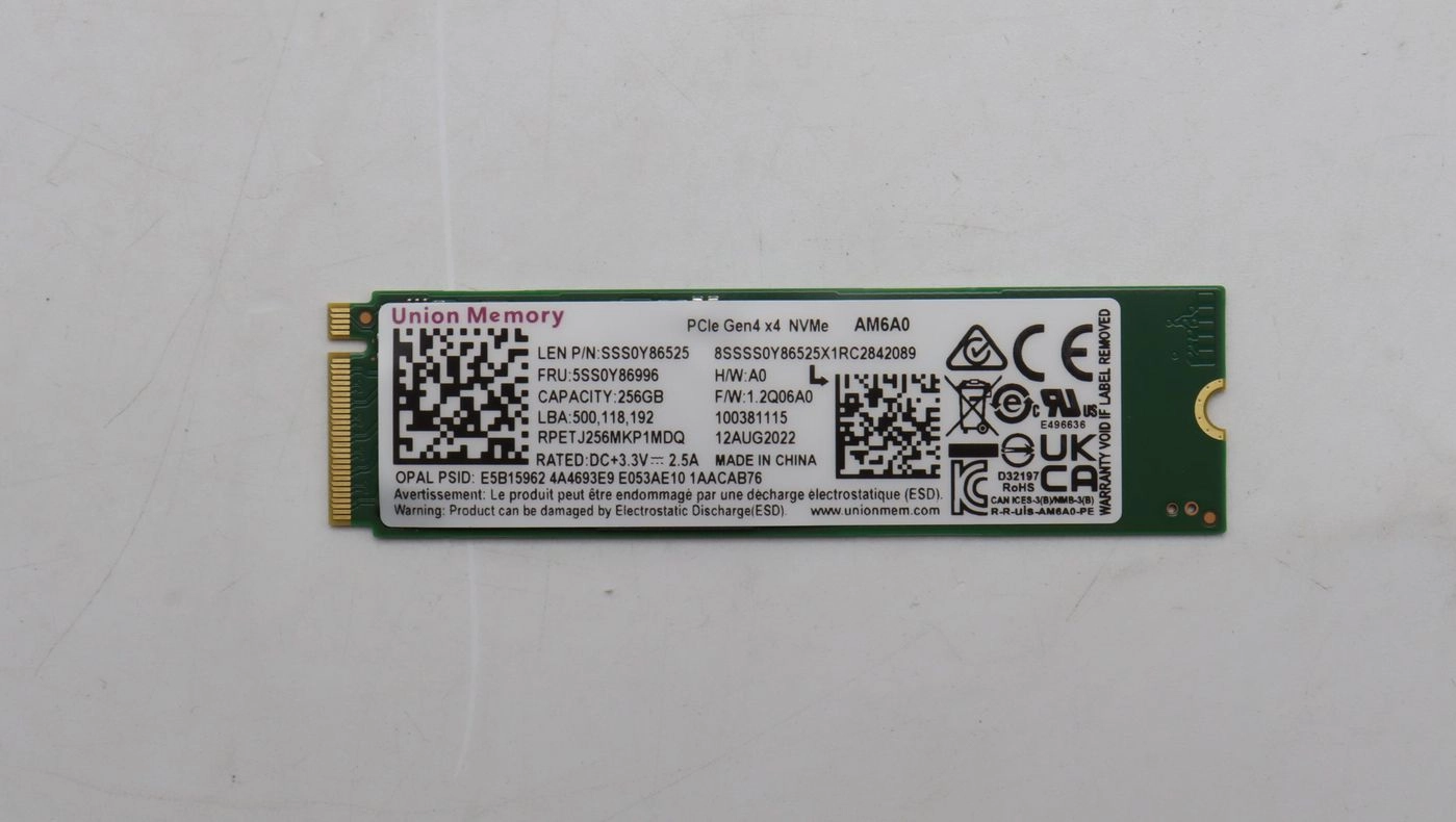 256 GB M.2 2280 PCIe 4.0 NVMe