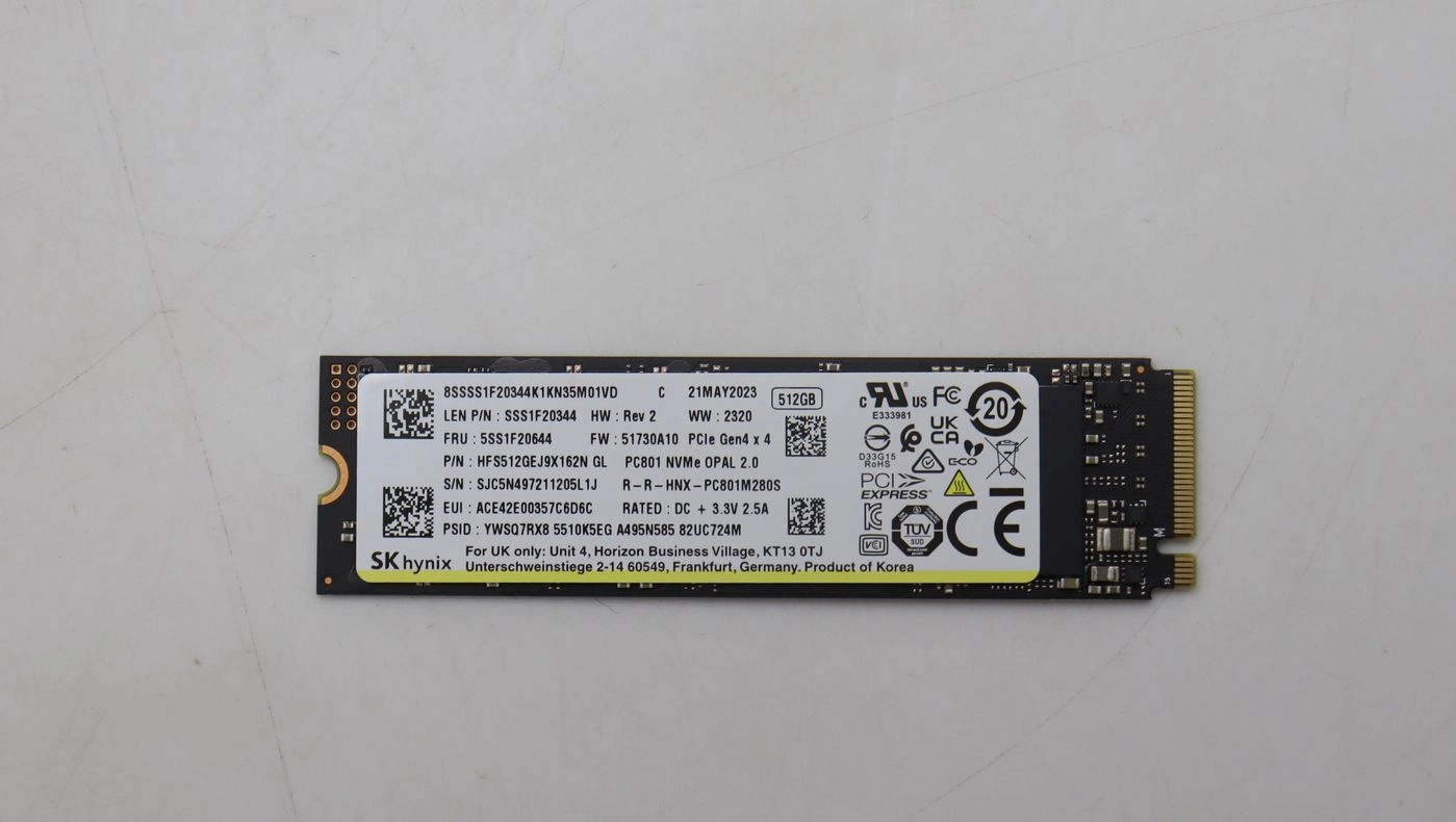 512 GB M.2 PCIe 4.0 SSD