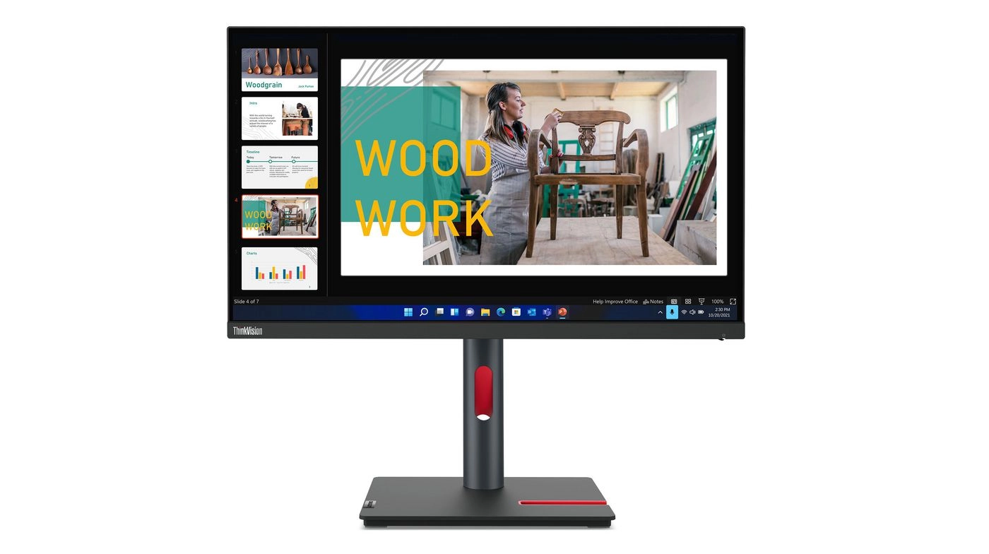 Lenovo ThinkVision P24q-30 monitori 60,5 cm (23.8") 2560 x 1440 pikseļi Quad HD LED Melns