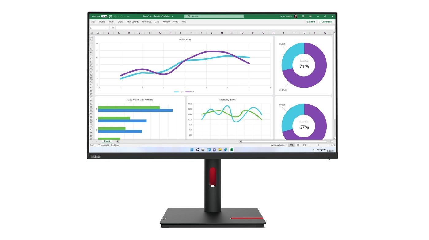 Lenovo ThinkVision T32h-30 Monitor 80cm (31
