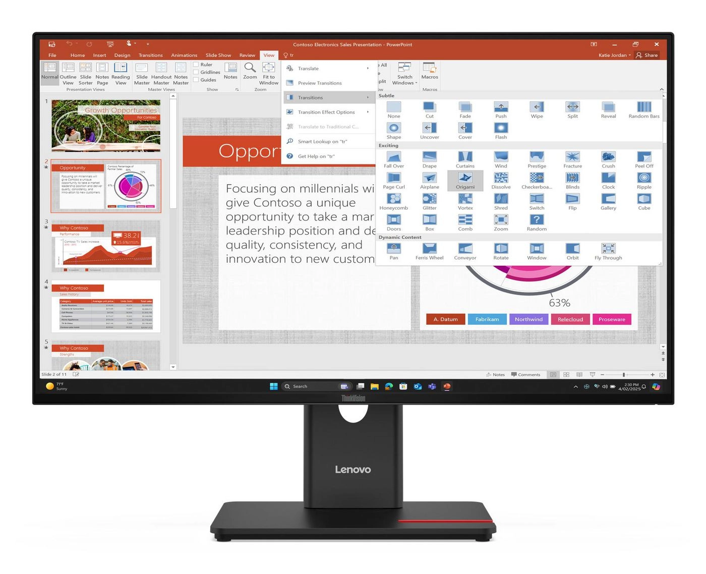 Lenovo ThinkVision T27-40 0198155815652 11515126 6132-1D1