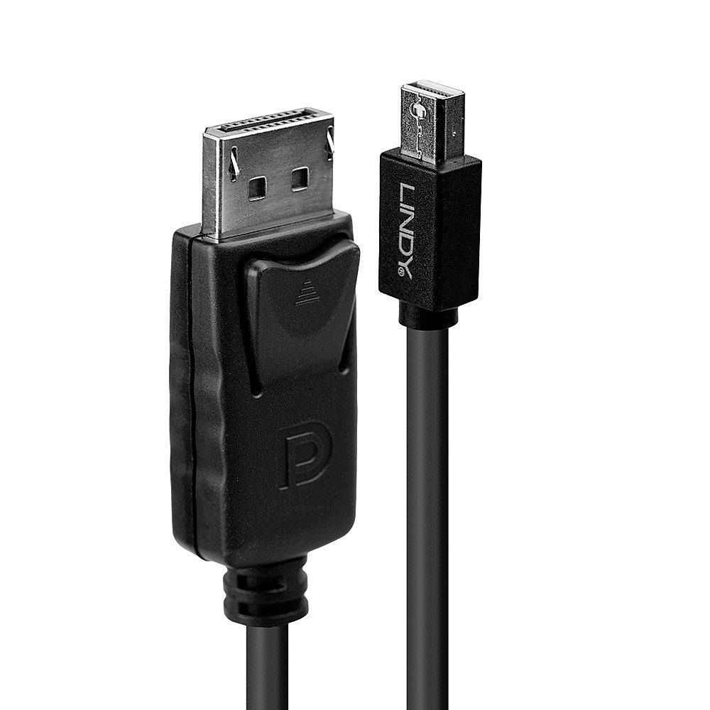 LINDY Mini-DisplayPort an Displayport Kabel schwarz