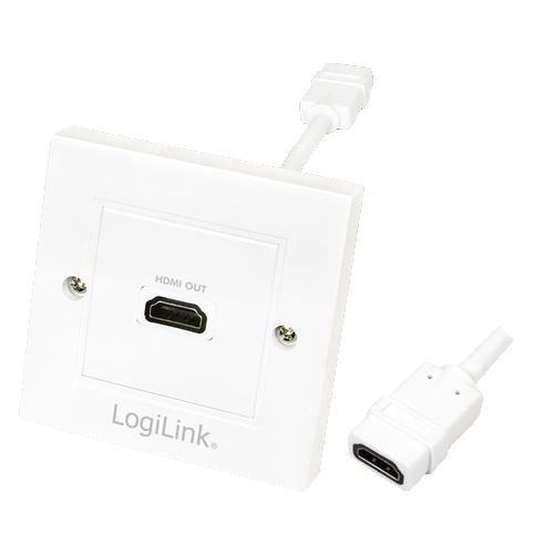Logilink HDMI Adapter wall socket 1-port
