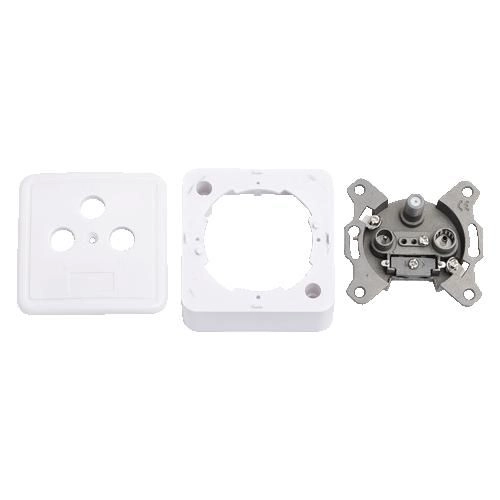 Logilink antenna socket for satellite/TV/radio white
