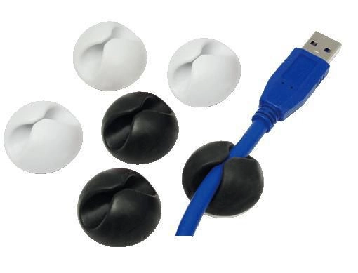 LogiLink KAB0009 cable clamp Black White