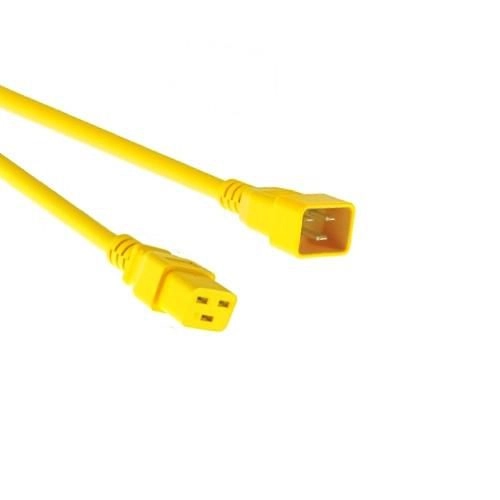 Kabel zasilający Mercodan Str�mkabel Gul C20-C19